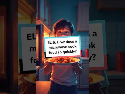 How does a microwave cook food so quickly?