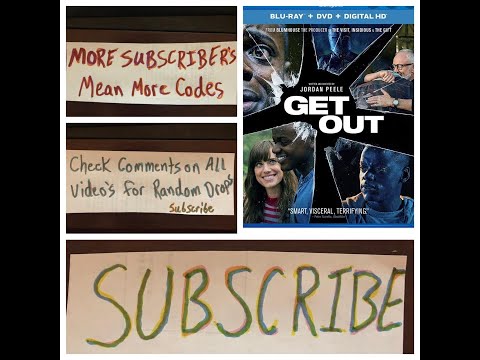 Get out #digitalcode for #itunes #getout #horror, 100 subscribers needed for more code videos daily