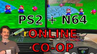 PS2 + N64 Online Super Mario 64 Co-op (Real Hardware)