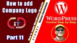 How to Add Company Logo in WordPress website | How to make WordPress website Part 11