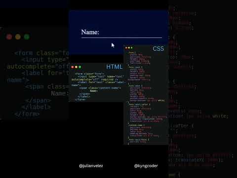 Text input Animation Only html and css