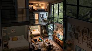 Cozy Room & Calm Rain #CozyVibes #LoftApartment #RainyDayFeels #cozyroom #Shorts