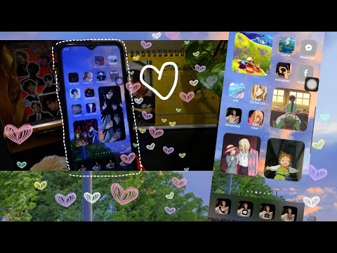 ios customisation in android ✨✨how to make your android phone aesthetic✨ anime theme