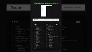 HTML&CSS Responsive navbar #html #css #programming #responsive #navbar