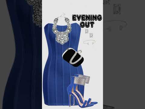 LBD: The Little Blue Dress | Style Made Easy.  Style of the bandage dress. #fashionabledress