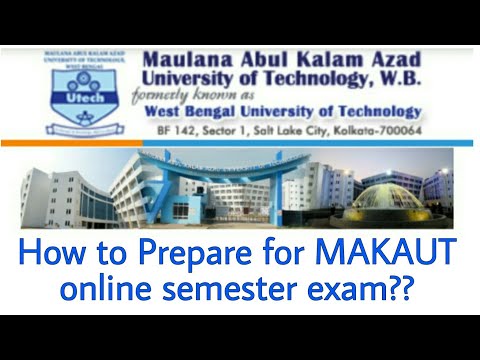 How to prepare for MAKAUT semester exam in this lockdown ?