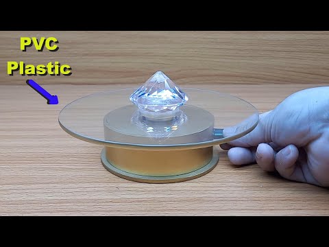 Homemade turntable from PVC plastic