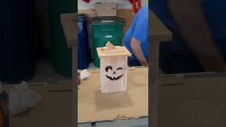 Let’s make another wooden Halloween jack-o-lantern without a CNC! #halloween #jackolantern #diy