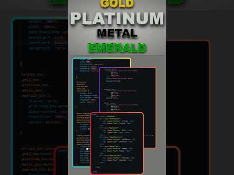 CSS TEXTS | 3D Text Effects | Gold Effect | Platinum Effect | Metal Effect