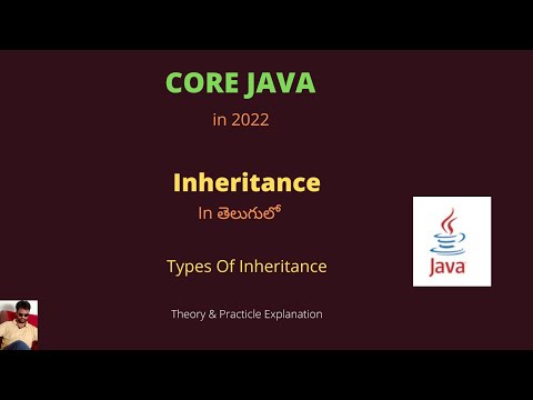 23.Java | Inheritance in Telugu | Types of Inheritance | #tvstreetechnologies