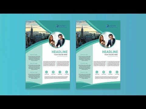 Print Design - Complete Flyer Design in photoshop Tutorial