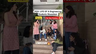 Life of Engineering Students nowadays | 1st year freshers #shorts #college #freshers #engineering