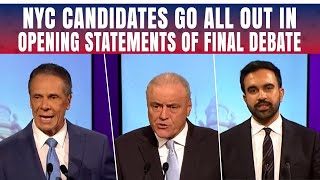 NYC Mayoral Debate MOST HEATED Dramatic Opening: Sliwa, Cuomo & Mamdani Clash Head-To-Head | US LIVE