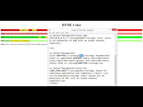 Chapter-7 HTML Style and color