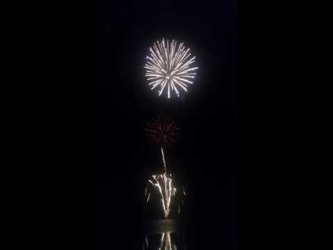 Night Fire Works at South Padre Island Texas July 2016