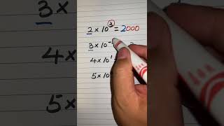multiplying by power of 10 | exponent tricks #poweroften #exponents #shorts
