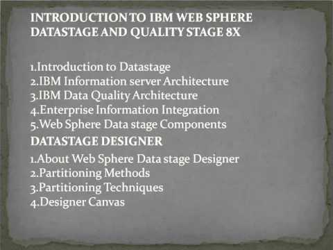 Data stage online training in uk | Data stage online classes