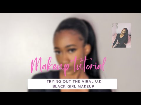 Trying out the VIRAL U.K black girl makeup tutorial 🔥||*DRUGSTORE EDITION*