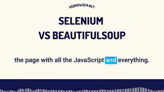 Selenium vs BeautifulSoup: A Complete Developer's Guide to Web Scraping Tools