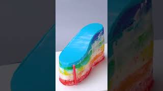 Rainbow Slide Cake Decorating Idea