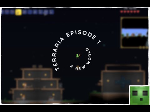 Playing Terraria because I'm better then Pewdiepie | Terraria Episode 1 | TheEpicSlimeMan