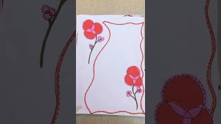 How to easy border design for front page #producer #youtubeshorts design for project