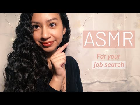 ASMR for Job Search Stress + Anxiety Relief(Hand Sounds, Tapping, Scratching, Positive Affirmations)