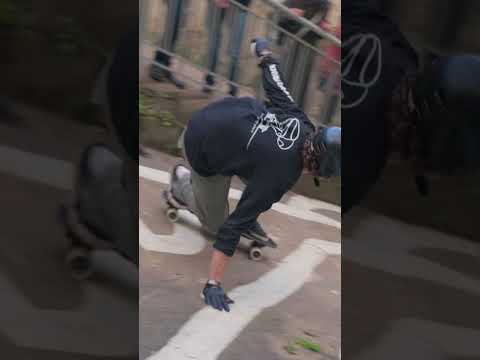 STREET DH 50% on a skateboard, full video available now on my channel #shorts #extreme #skate