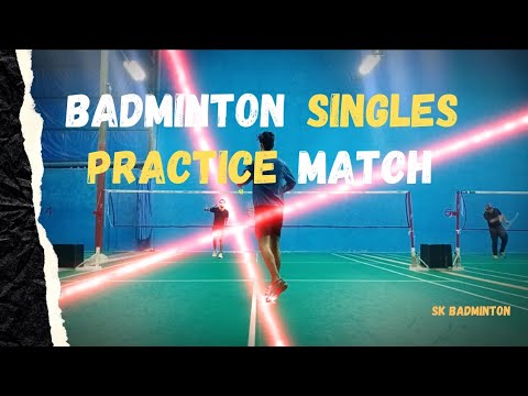 Badminton🏸Singles Practice💫Match .#badminton #badmintonplayer #smashultimate #badmintontraining