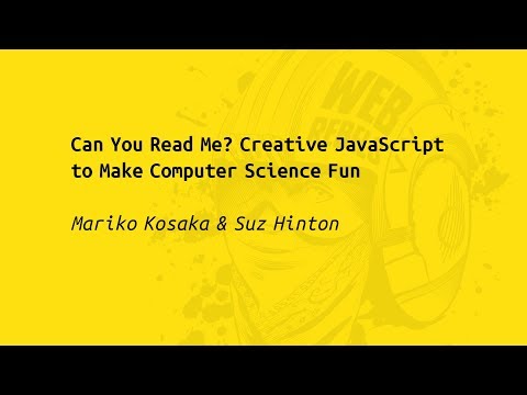 Web Rebels 2017 – Mariko Kosaka & Suz Hinton – Can You Read Me?