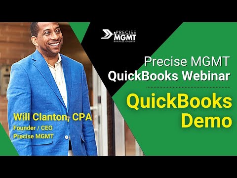 Precise MGMT QBO Webinar Demo - How to Use the QuickBooks Wizard to Create 1099s