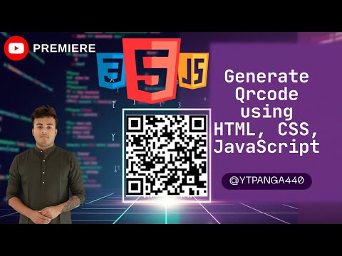 Generate QR Code using HTML, CSS & JavaScript | QR Code Generator Project Tutorial