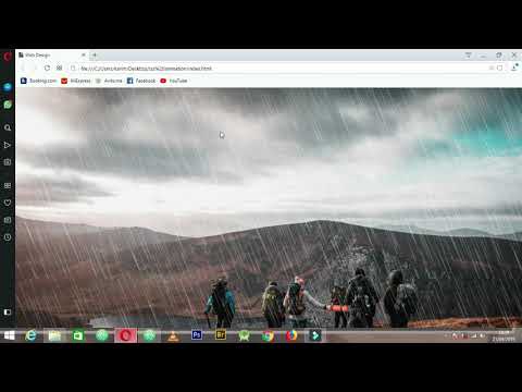 Rain Effect with Html5 and CSS3  Rain Animation 2019