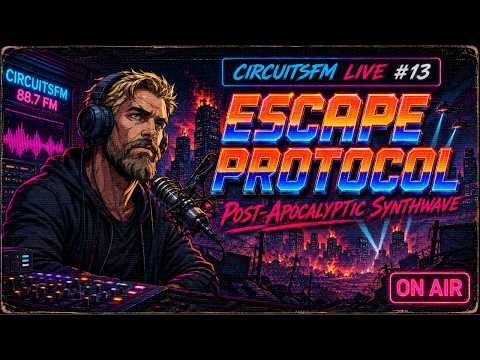 CircuitsFM Live #13 | Escape Protocol | Post Apocalyptic Synthwave