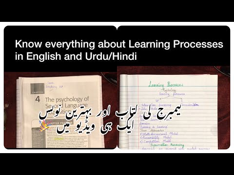 Learning Processes | Information Processing Model | Psychology of SLA