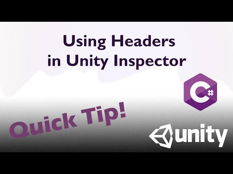 Add Headers to Your Script (Unity Tutorial)