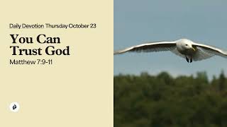 You Can Trust God – Daily Devotional