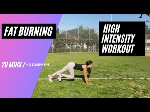 LOSE WEIGHT IN 20 MINUTES -PT 1 FAT BURNING WORKOUT - Ahmber Azali Reed