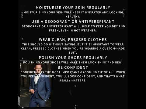 Grooming tips for men who wear custom-made suits #shorts #grooming #custommade #mensfashion
