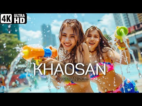 🇹🇭 THE WORLD'S BIGGEST WATER BATTLE [4K] Songkran in Bangkok 2025