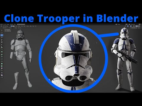 How I made a Clone Trooper in Blender