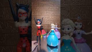 CUTE TRANSFORMING ELSA AND TRANSFORMING LADYBUG