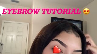 Eyebrow tutorial
