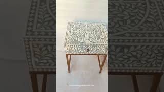 BONE INLAY BEDSIDE FURNITURE COLLECTION