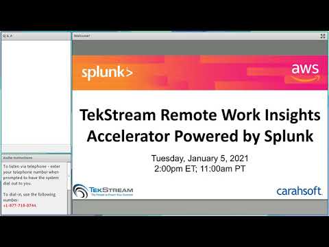 TekStream Remote Work Insights Accelerator - Powered by Splunk
