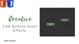 Creative CSS Buttons Hover Effects | Css Buttons Hover Animation