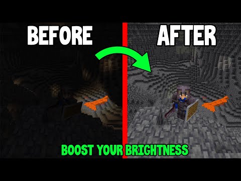 How To BOOST Your Brightness In Minecraft 1.20!! (No Mods, Easy Method)