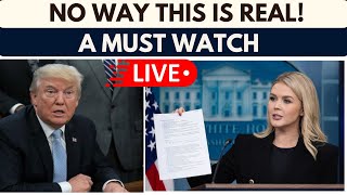LIVE |BREAKING LIVE: Karoline Leavitt STUNS Reporters—White House Briefing ERUPTS! | US News | TRUMP