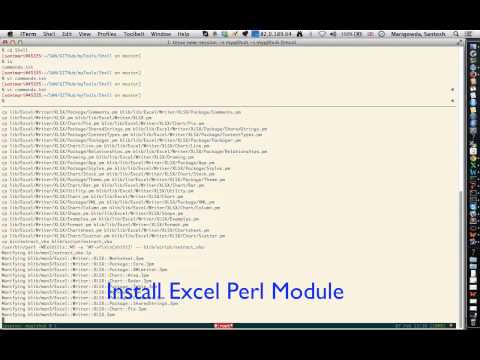 Docker Container for Perl, Create Excel Files using Perl Script