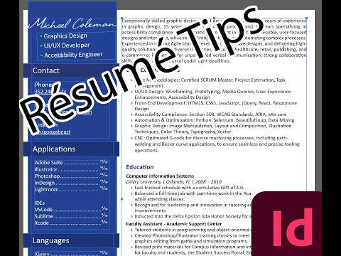 A quick study on resume design and building